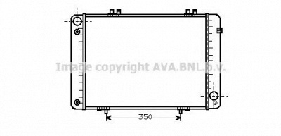 AVA QUALITY COOLING ms2099 -  Радиатор, охлаждение двигателя